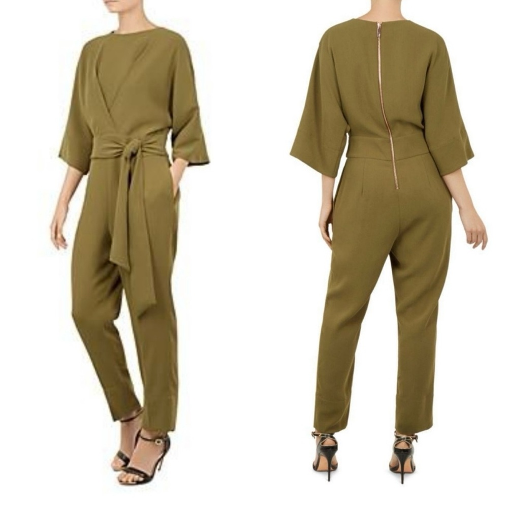 Ted Baker Hemla kimono sleeve olive relaxed sleeve jumpsuit Ted size 2/ US 6